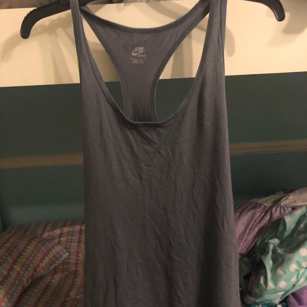 Gray workout shirt